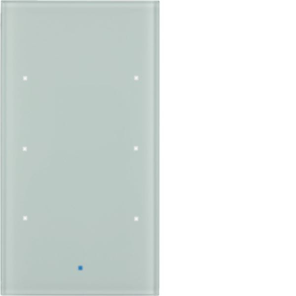 HAGER BOCCHIOTTI - Sensore vetro KNX triplo comfort KNX - Serie TS Sensor vetro bianco polare