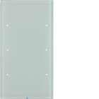 HAGER BOCCHIOTTI - Sensore touch triplo comfort KNX - Serie R.3 vetro bianco polare