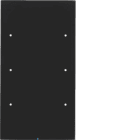 HAGER BOCCHIOTTI - Sensore touch triplo comfort KNX - Serie R.3 vetro nero