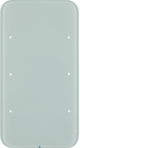 HAGER BOCCHIOTTI - Sensore touch triplo comfort KNX - Serie R.1 vetro bianco polare