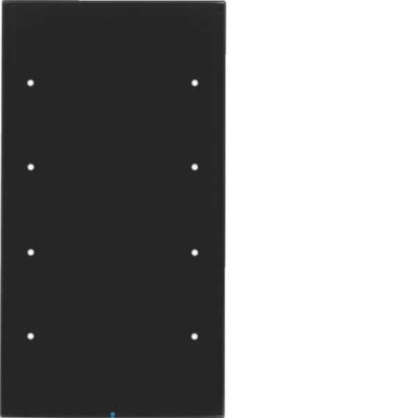 HAGER BOCCHIOTTI - Sensore touch quadruplo comfort KNX - Serie R.3 vetro nero