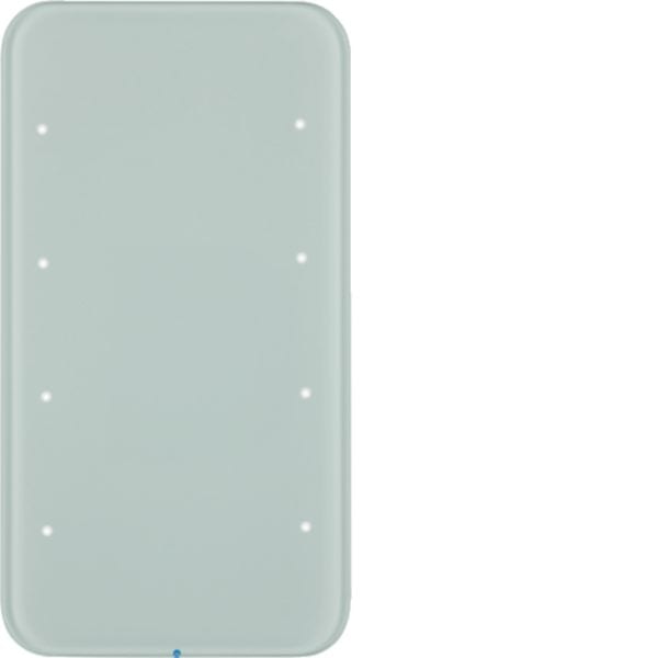 HAGER BOCCHIOTTI - Sensore touch quadruplo comfort KNX - Serie R.1 vetro bianco polare