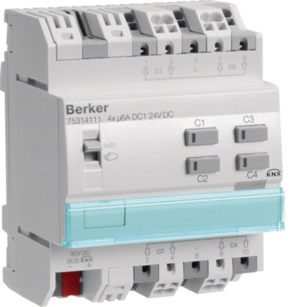 HAGER BOCCHIOTTI - Attuatore x veneziane 4 out comfort 24 V DC KNX