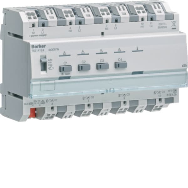 HAGER BOCCHIOTTI - attuatore dimmer universale quadruplo 4x300 W KNX pro