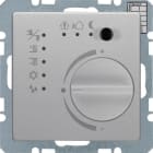 HAGER BOCCHIOTTI - Termostato KNX KNX - Serie Q.1/Q.3 alu velluto, verniciato