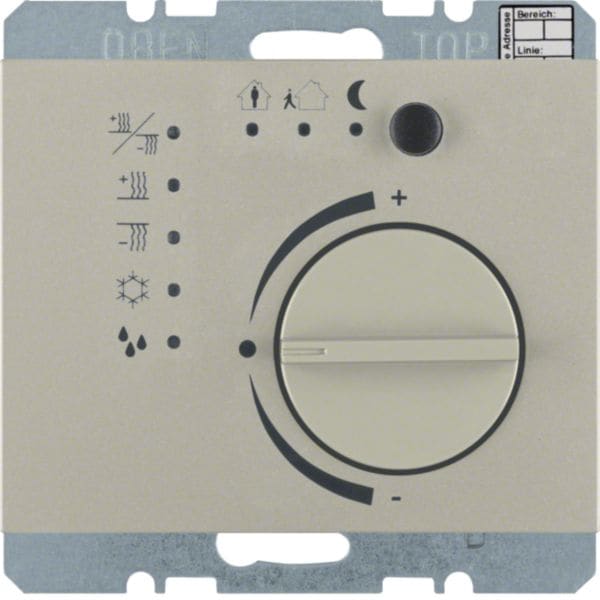 HAGER BOCCHIOTTI - Termostato KNX KNX - Serie K.5 acciaio inox opaco, verniciato