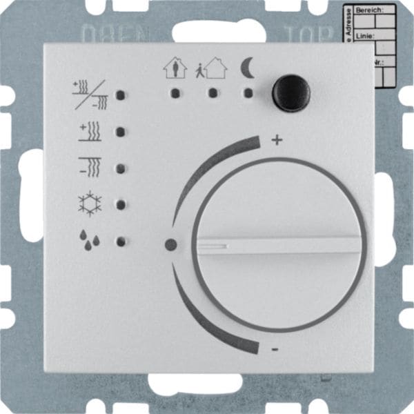 HAGER BOCCHIOTTI - Termostato KNX KNX - Serie B.7 alu opaco, verniciato