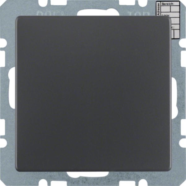 HAGER BOCCHIOTTI - Regolatore di temperatura?oggetto KNX - Berker Q.1/Q.3 antracite velluto, vernic