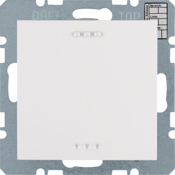 HAGER BOCCHIOTTI - Regolatore di temperatura?oggetto KNX - Berker S.1 bianco polare lucido