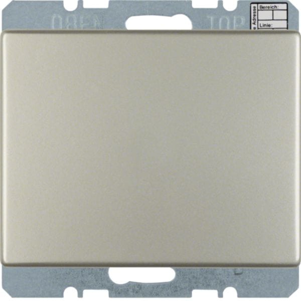 HAGER BOCCHIOTTI - Regolatore di temperatura?oggetto KNX - Berker K.5 acciaio inox, metallo opaco
