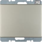 HAGER BOCCHIOTTI - Sensore KNX CO2 + reg. umidità e temp. KNX - Serie K.5 acciaio inox, metall opac