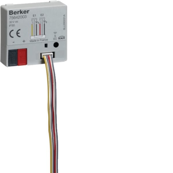 HAGER BOCCHIOTTI - Interfaccia universale doppia con 2 uscite LED KNX da incasso