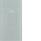 HAGER BOCCHIOTTI - Sensore vetro KNX doppio con Termostato KNX - Serie TS Sensor vetro alu