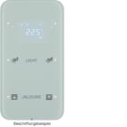 HAGER BOCCHIOTTI - Sensore touch doppio con Termostato KNX - Serie R.1 vetro Bianco pol.