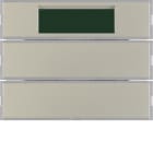 HAGER BOCCHIOTTI - Sensore a tasti doppio con regolat. di temperatura KNX - Serie K.5 acciaio inox