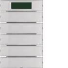 HAGER BOCCHIOTTI - Sensore a tasti quintuplo con Termostato KNX - Serie K.1 alu