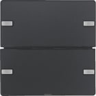 HAGER BOCCHIOTTI - Sensore a tasti doppio KNX - Serie Q.1/Q.3 antracite