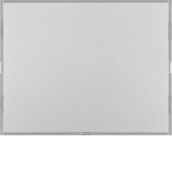 HAGER BOCCHIOTTI - Sensore a tasti singolo con LED RGB, sonda temp. e portaetichetta KNX - K.5 alu