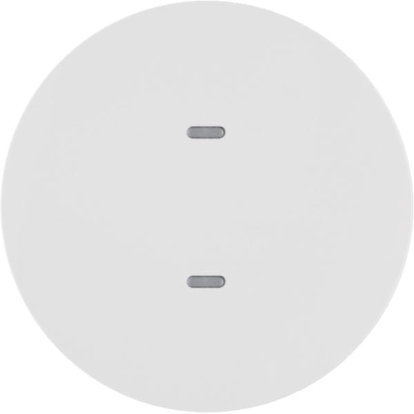 HAGER BOCCHIOTTI - Sensore a tasti singolo KNX - Berker R.1/R.3 bianco polare lucido