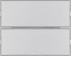 HAGER BOCCHIOTTI - Sensore a tasti doppio con LED RGB, sonda temp. e portaetichetta KNX - K.5 alu