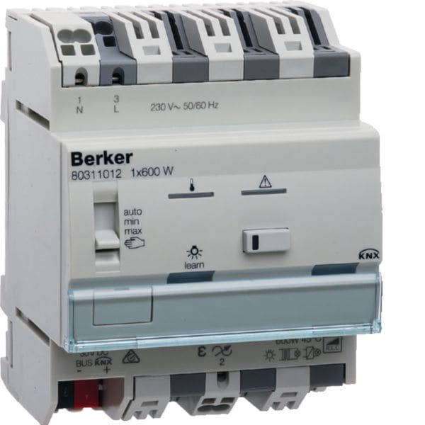 HAGER BOCCHIOTTI - attuatore dimmer universale singolo 600 W KNX