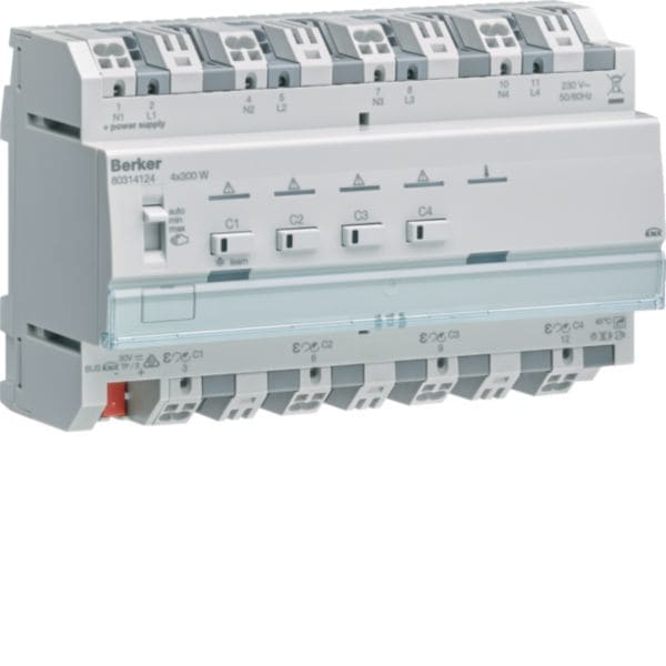 HAGER BOCCHIOTTI - attuatore dimmer universale quadruplo 300 W KNX