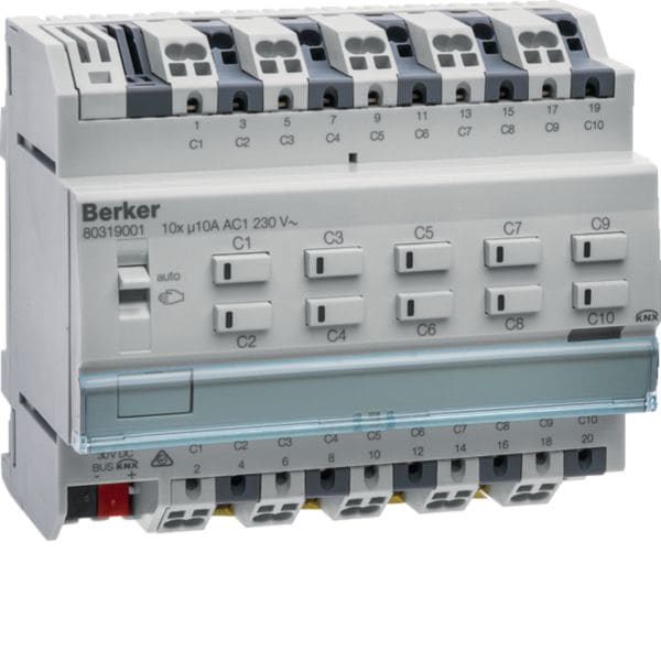 HAGER BOCCHIOTTI - Attuatore on-off/veneziane 10 out / 5 out 10 A KNX