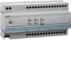 HAGER BOCCHIOTTI - Attuatore per veneziane a 12 per montaggio su guida 230 V KNX grigio chiaro