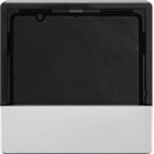 HAGER BOCCHIOTTI - Mostrina x Reg. temp. e rilev. ambiente KNX - Serie Q.1/Q.3 alu vellut, vern.