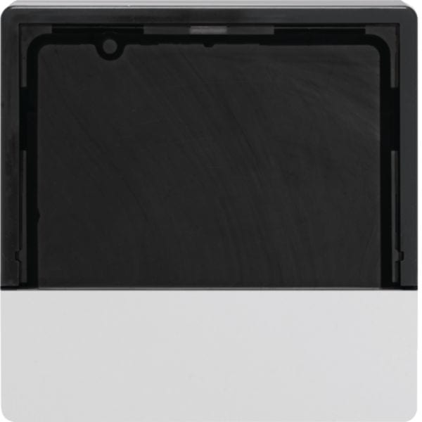 HAGER BOCCHIOTTI - Mostrina x Reg. temp. e rilev. ambiente KNX - Serie Q.1/Q.3 bianco polare vellut