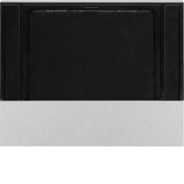 HAGER BOCCHIOTTI - Mostrina x Reg. temp. e rilev. ambiente KNX - Serie K.1/K.5 alu opaco, vern.