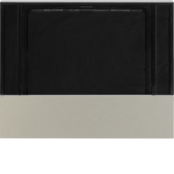 HAGER BOCCHIOTTI - Mostrina x Reg. temp. e rilev. amb. KNX - Serie K.1/K.5 acciaio inox opaco vern.