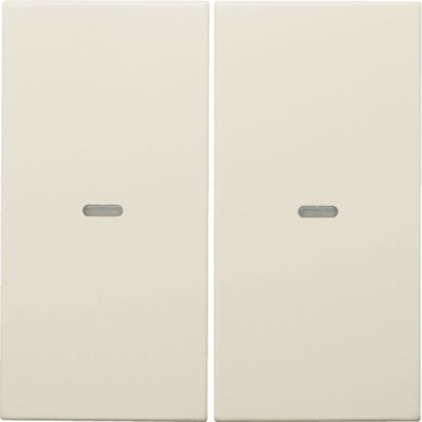 HAGER BOCCHIOTTI - Copertura x modulo sensore a tasti doppio KNX berker S.1/B.3/B.7 bianco lucido