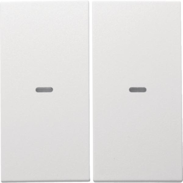 HAGER BOCCHIOTTI - Copertura x modulo sensore a tasti doppio KNX - Serie S.1/B.3/B.7 Bianc pol opac