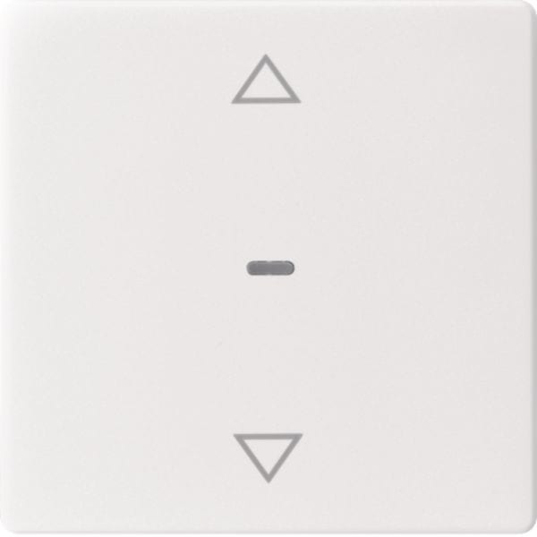 HAGER BOCCHIOTTI - Copertura + simb. frecce x modulo sensore a tasti singolo Q.x bianco pol. vellut