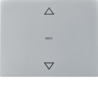 HAGER BOCCHIOTTI - Copertura con simbolo frecce x modulo sensore a tasti singolo, K.x alluminio