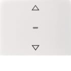 HAGER BOCCHIOTTI - Copertura con simbolo frecce x modulo sensore a tasti singolo, K.x Bianco pol.