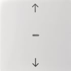 HAGER BOCCHIOTTI - Copertura con simbolo frecce x modulo sensore a tasti singolo, S.x/B.x bianco