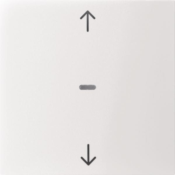 HAGER BOCCHIOTTI - Copertura con frecce x modulo sensore a tasti singolo S.x/B.x bianco pol. luc.