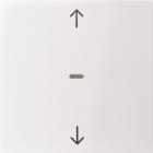 HAGER BOCCHIOTTI - Copertura con frecce x modulo sensore a tasti singolo S.x/B.x bianco pol. luc.