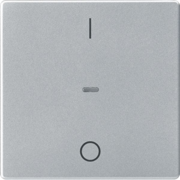HAGER BOCCHIOTTI - Copertura con stampa “0-1" x modulo sensore a tasti singolo, Q.x allum.Vellut