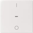 HAGER BOCCHIOTTI - Copertura con stampa “0-1" x mod. sensore a tasti singolo Q.x Bianco pol. Vellut