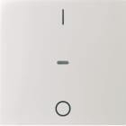 HAGER BOCCHIOTTI - Copertura con stampa "0-1" per modulo sensore a tasti singolo, S.x/B.x bianco