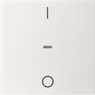 HAGER BOCCHIOTTI - Copertura con stampa "0-1" x mod. sensore a tasti singolo S.x/B.x bianco pol. op