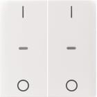 HAGER BOCCHIOTTI - Copertura doppia con stampa "0-1" x mod. sensore a tasti singolo S.x/B.x antrac.