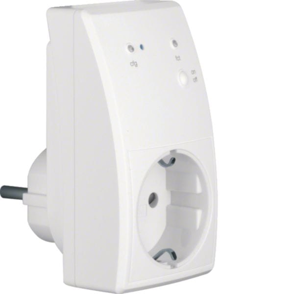 HAGER BOCCHIOTTI - Radio-attuatore di commut. KNX per spina KNX radio/quicklink bianco polare opaco