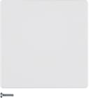 HAGER BOCCHIOTTI - Modulo pulsante singolo Berker Q.1/Q.3 bianco polare velluto
