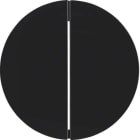 HAGER BOCCHIOTTI - Modulo pulsante doppio Berker R.1/R.3/Serie 1930/R.classic nero lucido