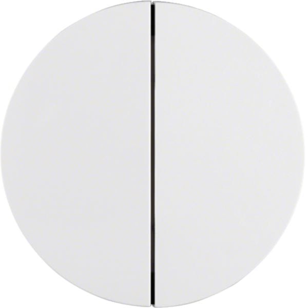 HAGER BOCCHIOTTI - Modulo pulsante doppio Berker R.1/R.3/Serie 1930/R.classic bianco polare lucido
