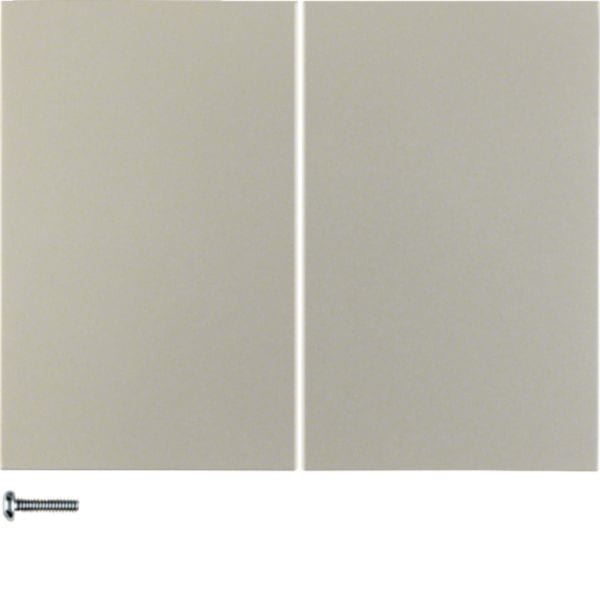 HAGER BOCCHIOTTI - Modulo pulsante doppio Berker K.5 acciaio inox opaco, verniciato